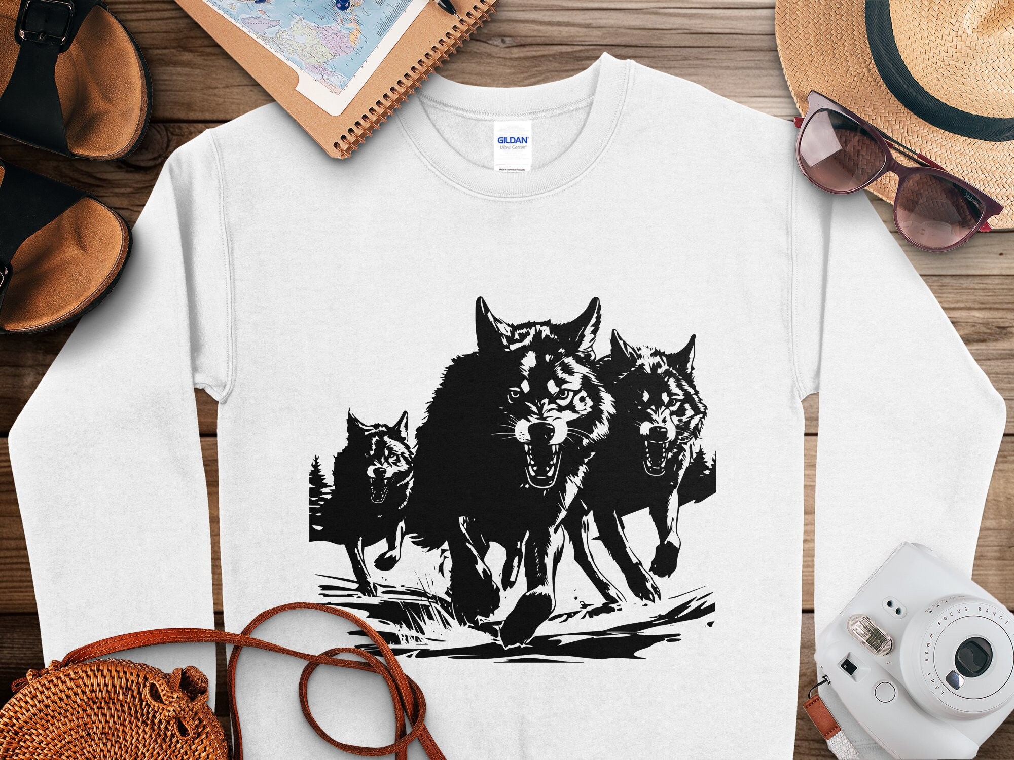 CHARGING WOLF PACK Svg, Hunting Wolf Pack Svg Files for Cricut, Alpha ...