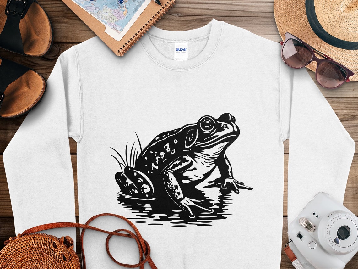 AMERICAN BULLFROG SVG, Amphibian Bullfrog Svg Files for Cricut, Pond ...