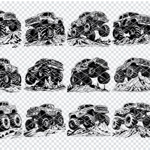 MONSTER TRUCK SVG, Monster truck clipart, Monster truck svg for Cricut, Off Road Svg, Monster truck cut files