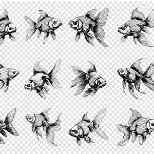 GOLDFISH SVG, GOLDFISH Svg Files For Cricut, Goldfish Clipart, Laser Cut Files