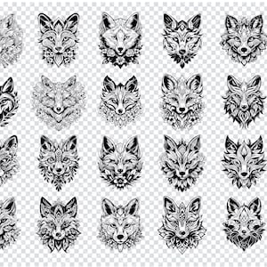 FOX SVG, FOX Clipart, Fox svg cut files for Cricut, Fox Silhouette Svg Cut Files, Animal Svg