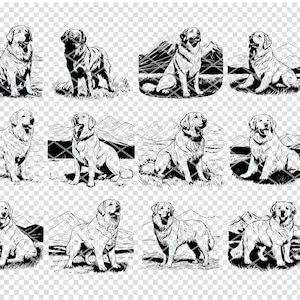 Montagne des Pyrénées CHIEN Svg, fichiers Svg de race de chien de montagne des Pyrénées pour Cricut, Clipart pour amoureux des chiens, fichiers découpés au Laser
