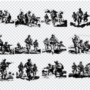 US MILITARY SOLDIER Svg, Military Operation Svg Files For Cricut, Armed Army Troops Clipart, American Troops Svg