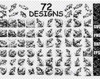 TROUT FISH SVG, Trout Fish Svg Files For Cricut, Trout Angler Fishing Clipart, Laser Cut Files