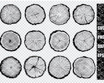 TREE SLICE SLAB Svg, Round Tree Slab Svg Files For Cricut, Timber Ring Slab Clipart, Laser Cut Files