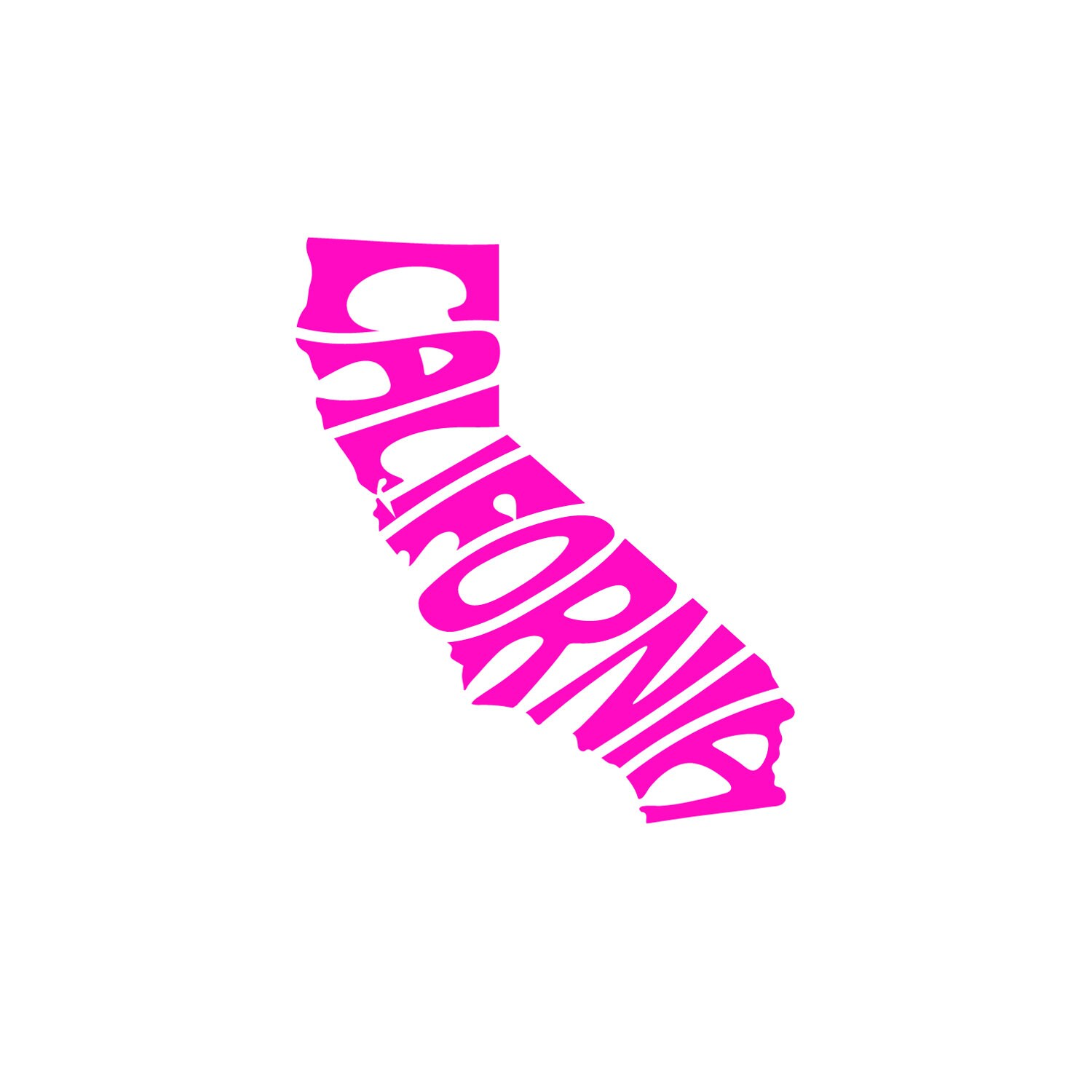 California Vinyl Decal | State Decals | California Letter Sticker - Etsy