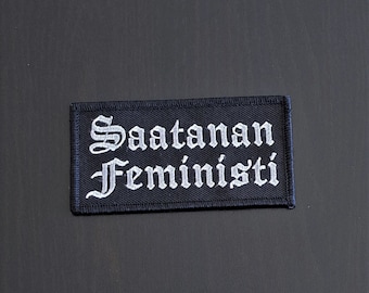 Saatan Feministi Aufnäher