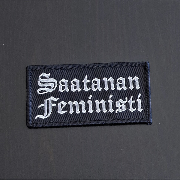 Saatan Feministi Aufnäher