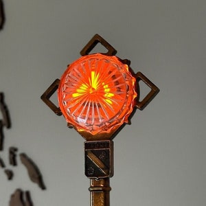 vintage lamp USSR 1983 city of Rivne night light key to the city coat of arms