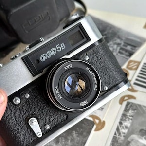 camera Fed-5V Vintage USSR Russian RF 35mm Lens Industar-61 L/D f2,8 55mm