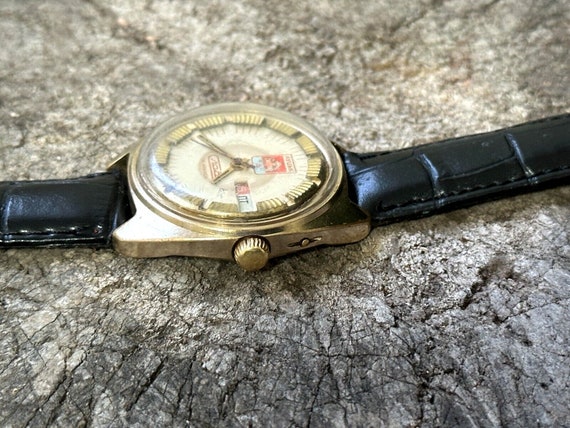 Vintage watch SLAVA commander mechanical wrist wa… - image 8