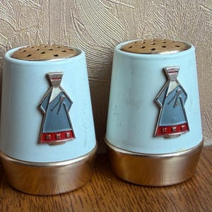 space age shakers, mid century modern, vintage salt and pepper, USSR kitchenware, retro soviet decor, atomic era kitchen, unique spice shake