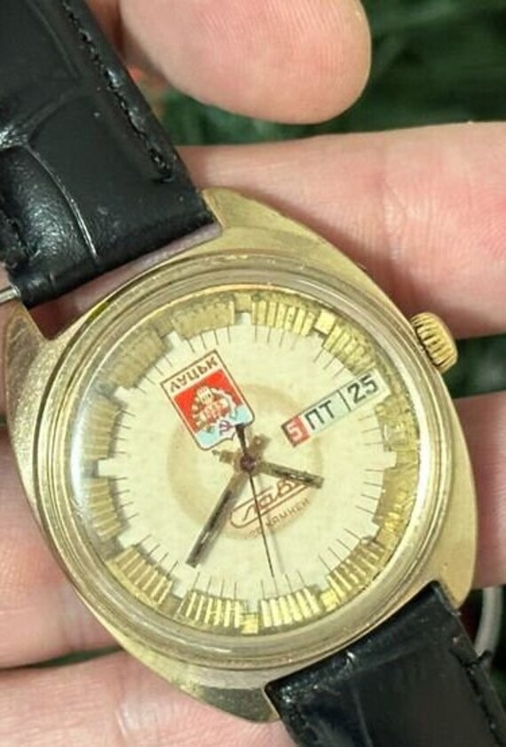 Vintage watch SLAVA commander mechanical wrist wa… - image 3