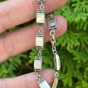 woman bracelet silver 925 mother of pearl EUROPE style Greece