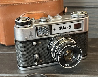Cámara FED-5 Olimpiada URSS RF 35 mm Objetivo Industar-61 L/D f2,8 Cámara de película vintage