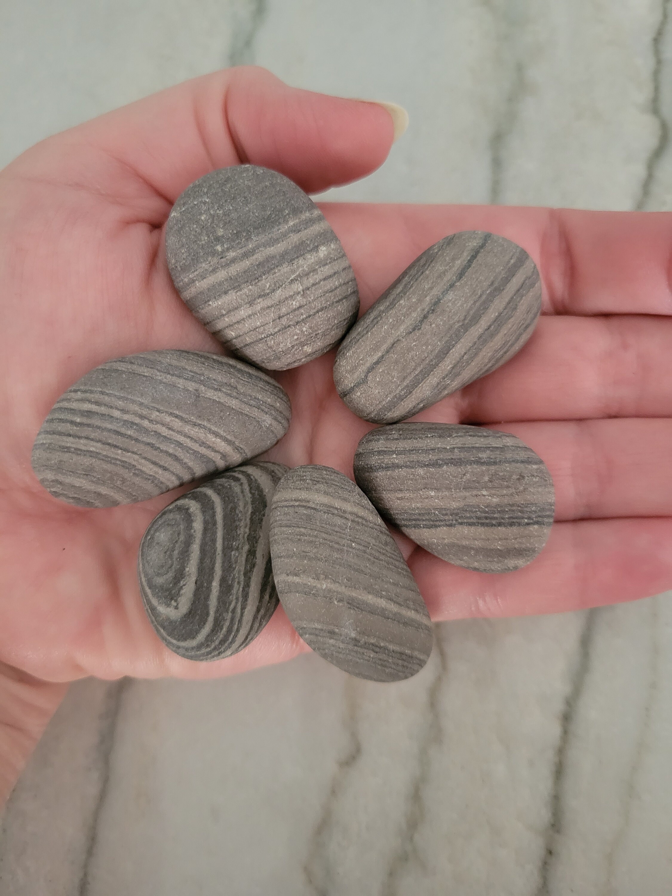 Striped Lightweight Rocks Striped Beach Rocks - Etsy