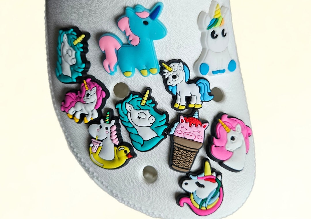 Unicorn Horse Croc Charm Jibbitz Shoe Charms Ice Cream Cute Etsy