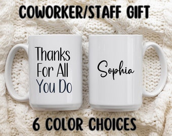 Personalized Employee Christmas Gift, Custom Coworker Gift,  Employee Appreciation Gift, Job Promotion and New Hire gift, Team Thank you