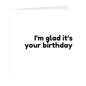 Tarjeta de cumpleaños - Me alegro