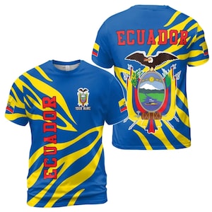 Custom Ecuador Flag Shirt: Personalized Ecuadorian Pride Tee