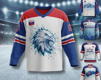 Maillot De Hockey Sur Glace Slovénie Vintage Le Coq Sportif - Vêtement Sport Rétro