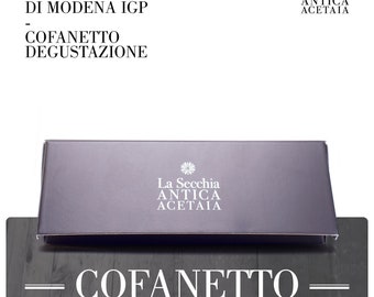 Tasting box, gift box, of 5 varieties of Traditional Balsamic Vinegar of Modena I.G.P.