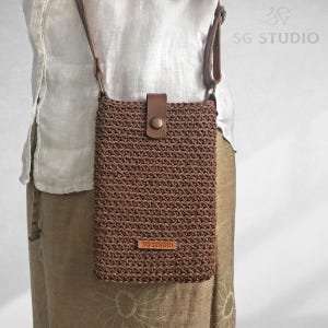 Crochet Shoulder Bag, Small Crossbody Bag Perfect for Women, Cute Crochet Phone Bag, Handmade Gift, Custom Knitting Bag, Gift for Her