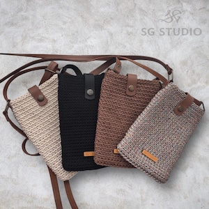 Handmade Gift, Crochet Shoulder Bag, Small Crossbody Bag Perfect for Women, Cute Crochet Phone Bag, Custom Knitting Bag, Gift for Her