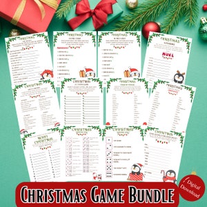 Printable Christmas Game Bundle Christmas Party Games - Etsy