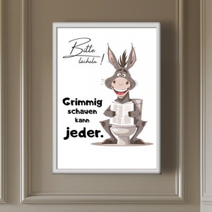 funny poster for the toilet, funny wall picture