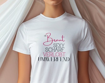JGA T-shirt Braut, Damen Tshirt