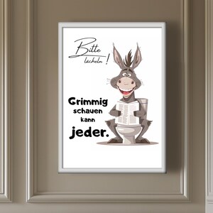 funny poster for the bathroom - DIGITAL download, mural, toilet poster