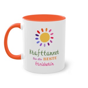 Coffee cup educator &quot;strength tanker for the best educator&quot;, tea cup