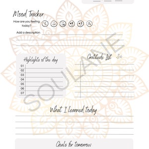 Daily Reflection Journal - PDF Printable