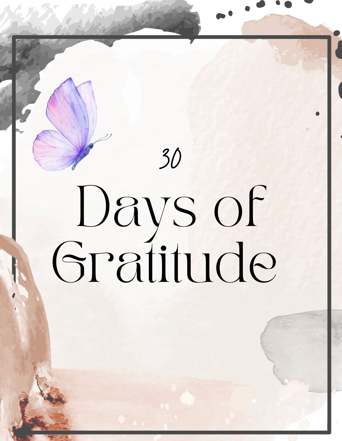 30 Day Gratitude Journal - Printable - Etsy