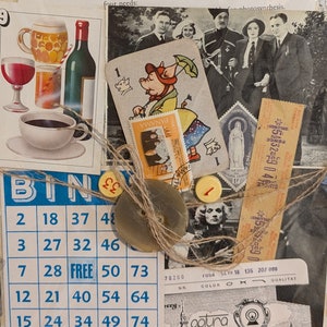 Vintage Paper Ephemera Lot - 50 Pieces for Scrapbooking & Junk Journaling - Maps, Old Books, Playing Cards, Stamps, Vintage Memorabilia