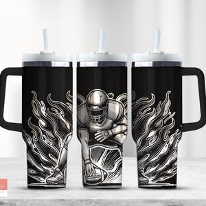 Football Player svg, American Football svg, 40 oz Tumbler wrap, Tumbler Laser Design, Tumbler Laser graviert svg, Tumbler Designs
