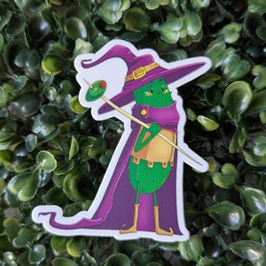 Adesivo de vinil fosco "He's Just a Pickle". O presente perfeito para fãs de Pickles e D&D!