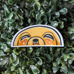 Funny Peeking Dog Vinyl Sticker