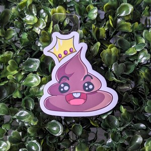 Adesivo à prova d'água Cute Poop King