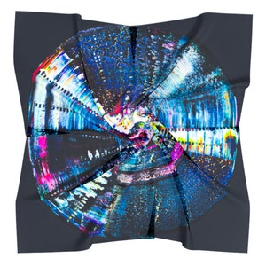 100% Silk Scarf | The Present Print | All Season Accessory