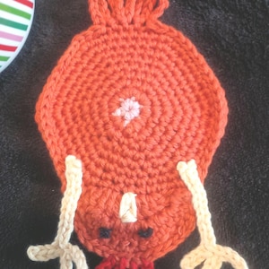 Crocheted Chicken Butt Coasters (set of 4)