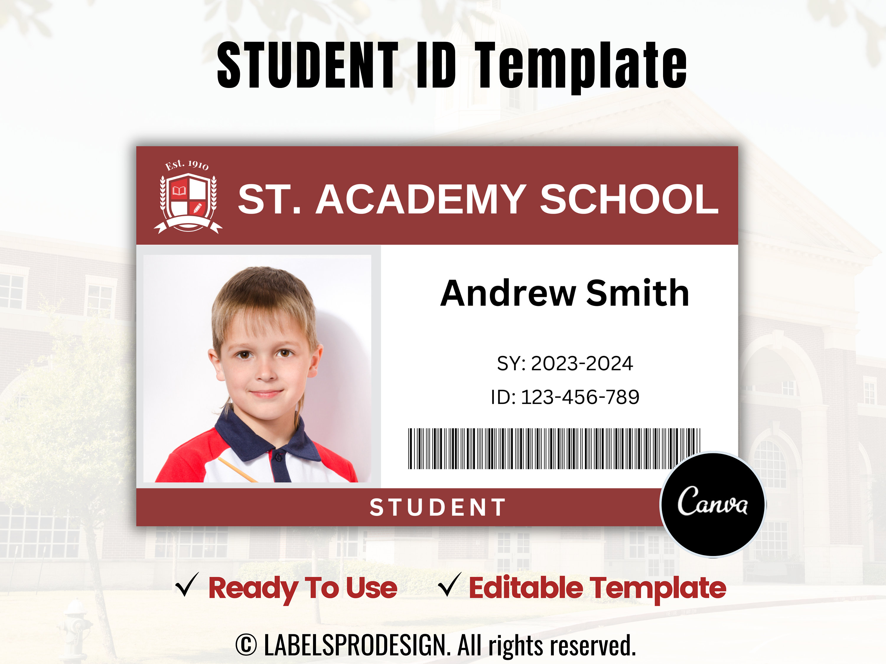 Custom ID Badge, Design Your Own Id Card, Plastic Badge, Office Badge,  Customized Office Id Card 