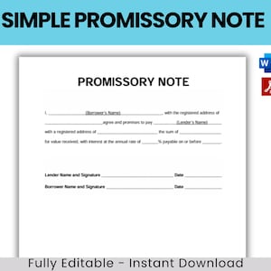 Orderbriefje, promessesjablonen, promesseformulier, promessen