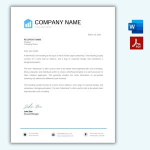 Membrete de empresa, plantilla de membrete, membrete comercial, plantilla de membrete empresarial, plantilla de membrete de trabajo, membrete editable