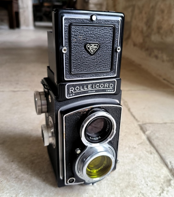 Rolleicordフィルムカメラ レザー製ケース レンズ付き Rolleicord Vb