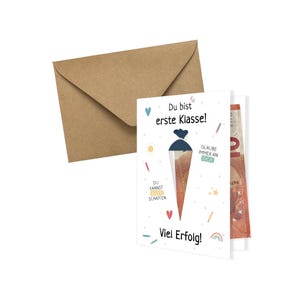 Geldgeschenk Karte Einschulung Karte Schulanfang mit Umschlag Einschulung Geschenk Einschulung Karte mit Umschlag Einschulung Geschenk