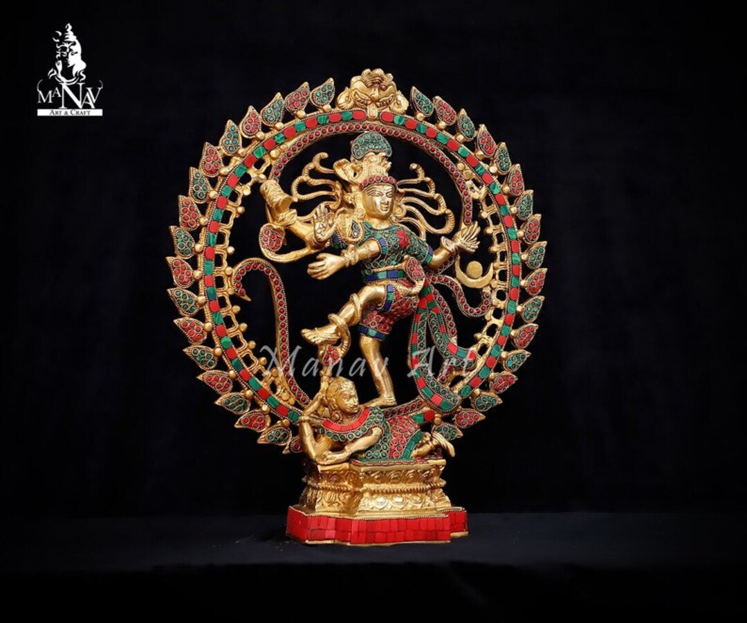 Brass Nataraj Statue, 43 CM Big Nataraj Statue, Dancing Shiva Statue ...