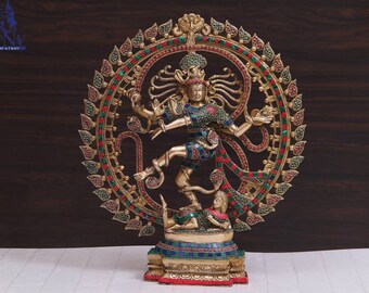 Brass Nataraj statue, 50 CM Big Size Natraj Statue, Dancing Shiva, Nataraj for Home, Decor, Temple, Corner, Yoga Hall, Office, Gifts.
