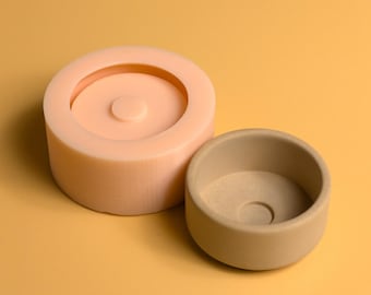 Tealight Candle Holder 30ml — Silicone Mold 3D-Printed (Digital Download)